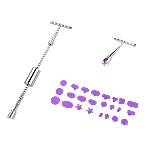 Auto Repair Body Tool Kit PDR Dent Paintless Repair Tools Dent Puller Slide Hammer Reverse Hammer Aluminum Suction Cups for Dent by buy2fix