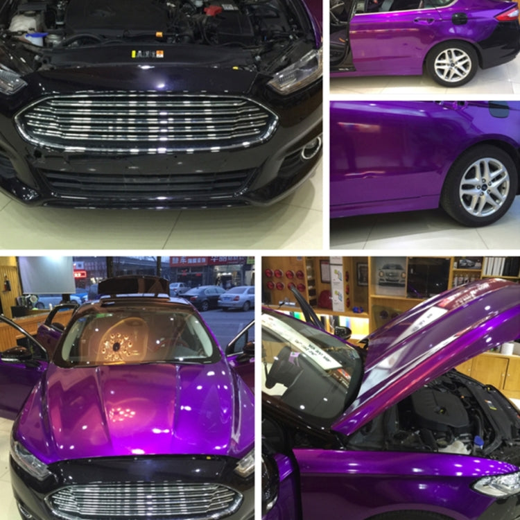1.52m × 0.5m Electroplating Car Auto Body Decals Sticker Self-Adhesive Side Truck Vinyl Graphics(Purple) by buy2fix