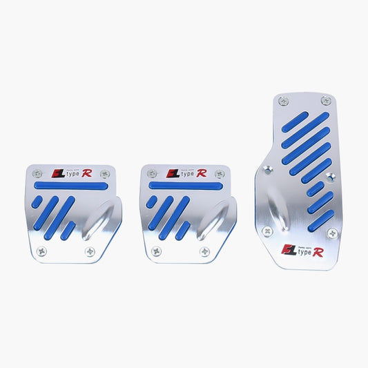CS-321 3 in 1 Non-Slip Manual Car Truck Pedals Foot Brake Pad Cover Set (Blue) by buy2fix