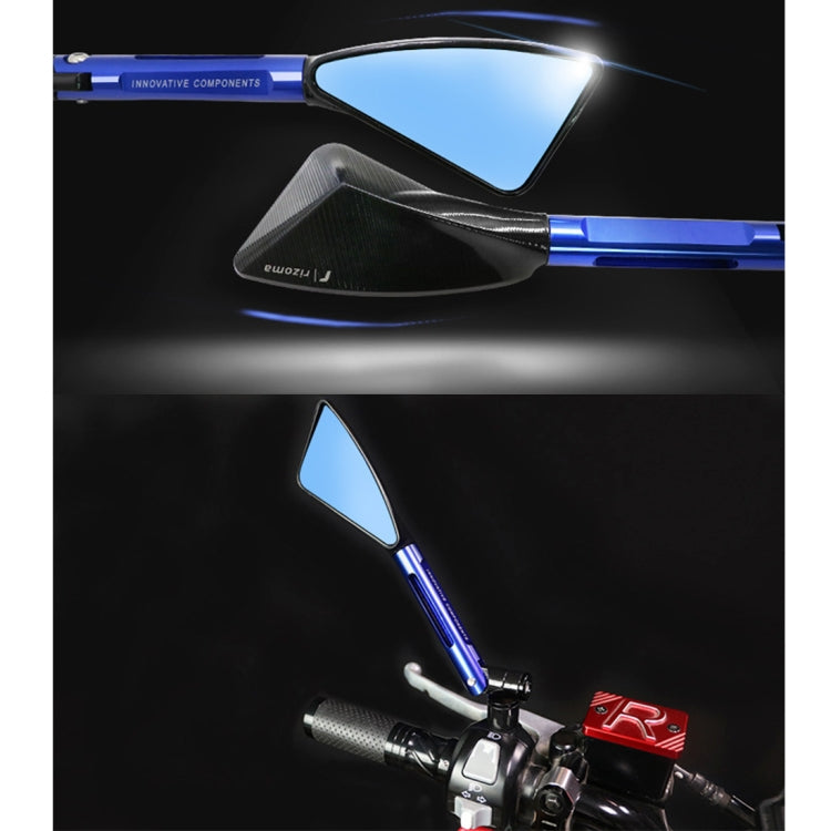 2 PCS Motorcycle Parts CNC Technology Aluminum Alloy Rearview Mirror Side Mirror(Black) by buy2fix