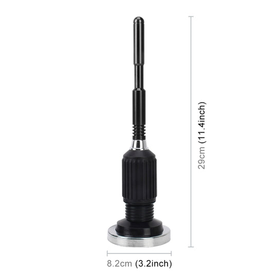 PS-5506 Universal Car Magnetic Roof Mount Base Radio AM/FM Aerial Amplified Antenna(Black) by buy2fix
