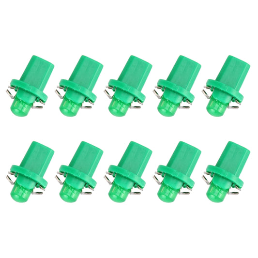 10 PCS 0.4W B8.5 Wedge Instrument Panel COB LED Light Dashboard Gauge Cluster Indicator Lamp Bulb (Green Light) by buy2fix