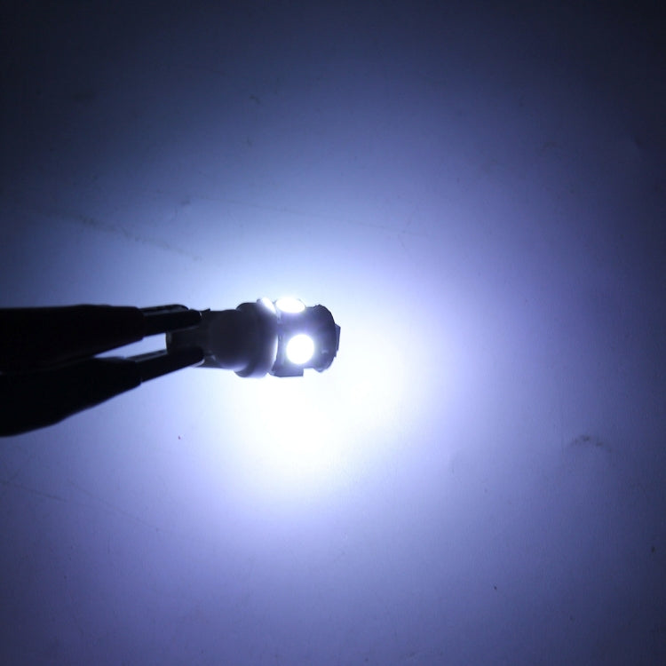 10PCS T10 3W 5500K SMD 5050 5 LED Car Clearance Lights Lamp, DC 12V(White Light) by buy2fix