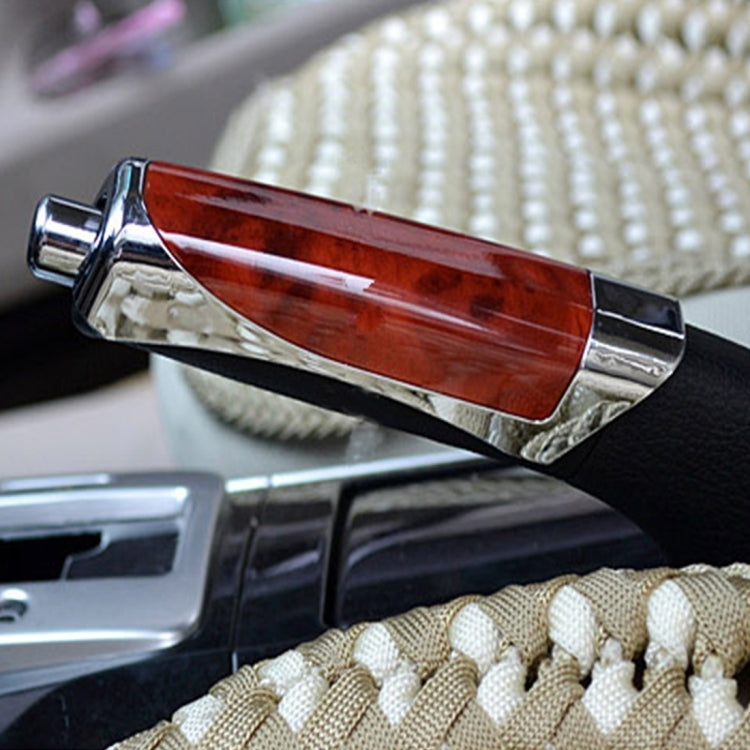 SHUNWEI SD-2002 Car Auto Universal Plastic Anti Slip Parking Hand Brake Cover Case Sleeve Black with Sticker Strip(Brown) by SHUNWEI