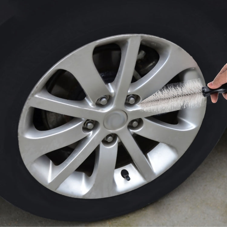 Portable Loop Style Auto Car Vehicle Motorcycle Wheel Tire Rim Hub Scrub Wash Brush Washing Cleaning Tool by buy2fix