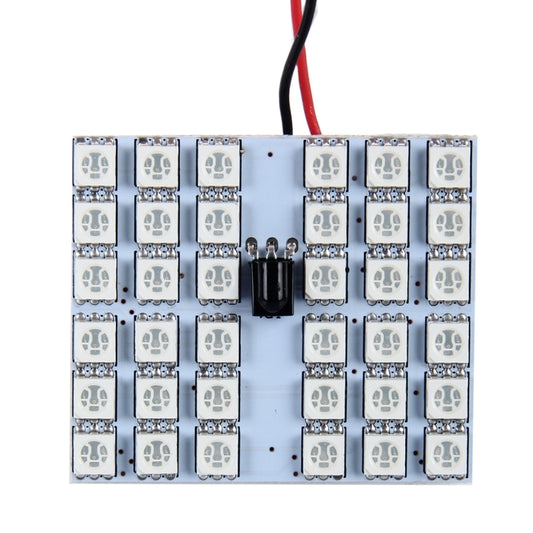 2 PCS 18W Auto Flash Strobe Fade Smooth Remote Controlled Colorful LED Roof Decorative Lamp with 36 SMD-5050 LED, DC 12V by buy2fix