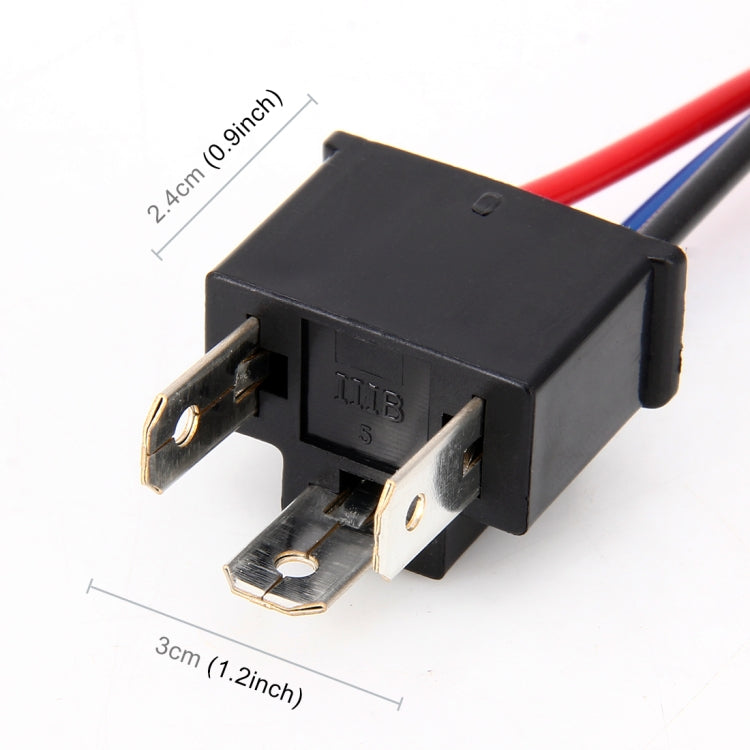 1 Pair H4 Bulb Holder Base Male Socket with Wire by buy2fix