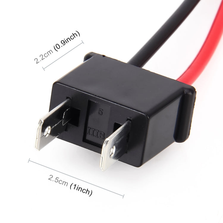 1 Pair H7 Bulb Holder Base Male Socket with Wire by buy2fix