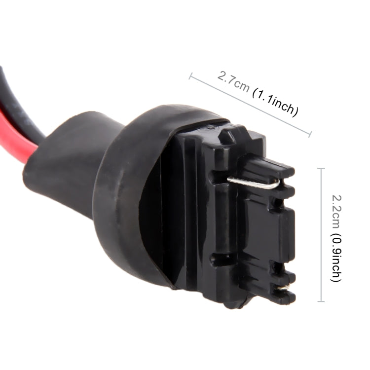 1 Pair T25 / 3156 Bulb Holder Base Male Socket with Wire by buy2fix