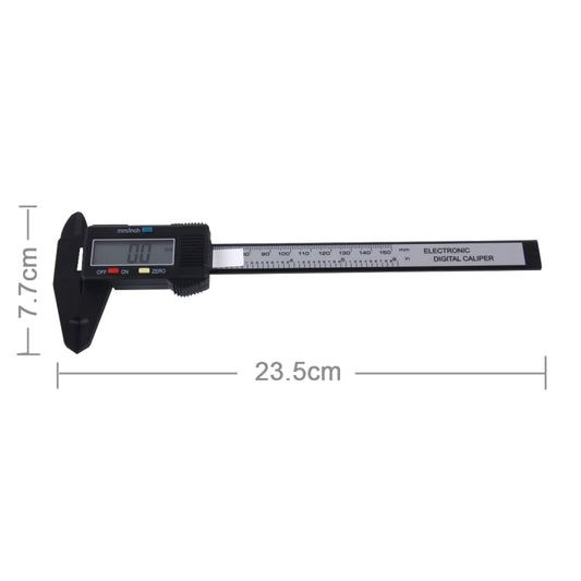 LCD Digital Vernier Caliper/Micrometer, Measure Range: 150 mm (6 inch)(Black) by buy2fix
