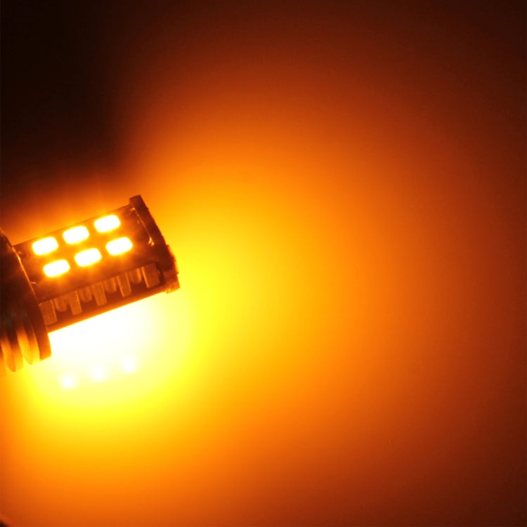 2 PCS 1157/BAY15D 3W 15 SMD-3528-LEDs Car Turn Light, DC 12V(Yellow Light) by buy2fix