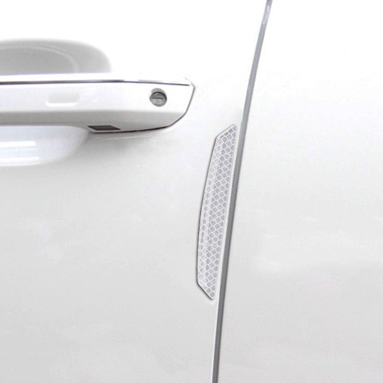 4 PCS Universal Car Door Anti-collision Strip Protection Guards Trims Stickers (White) by buy2fix