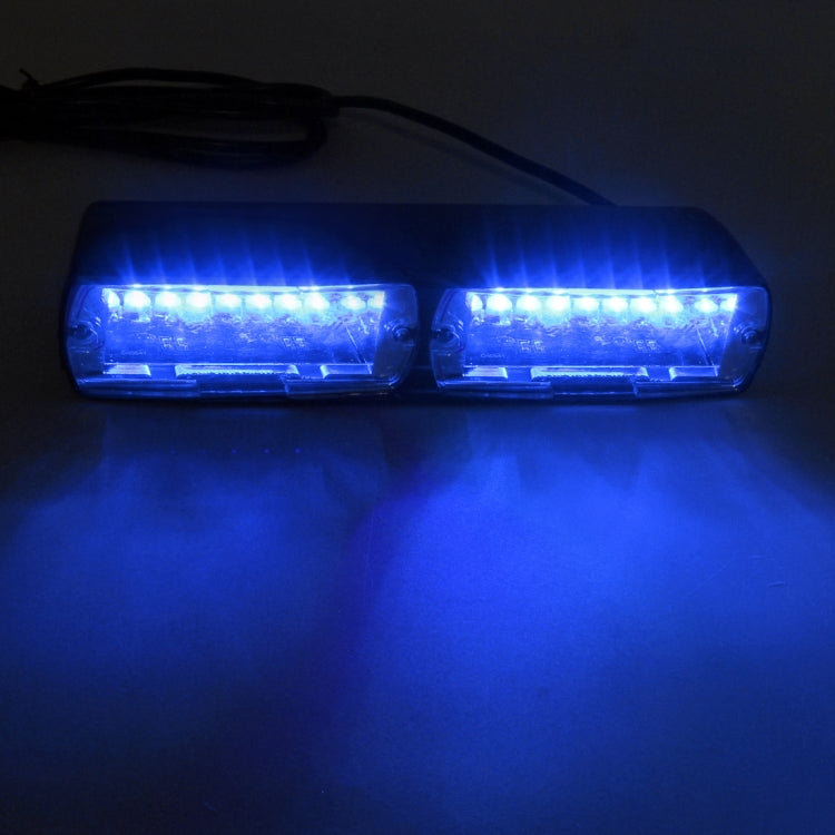 DC 12V 4.2W 16LEDs Crystal Lamp Beads Car Windshield Warning Lamp 18 Flash Patterns(Adjustable) by buy2fix