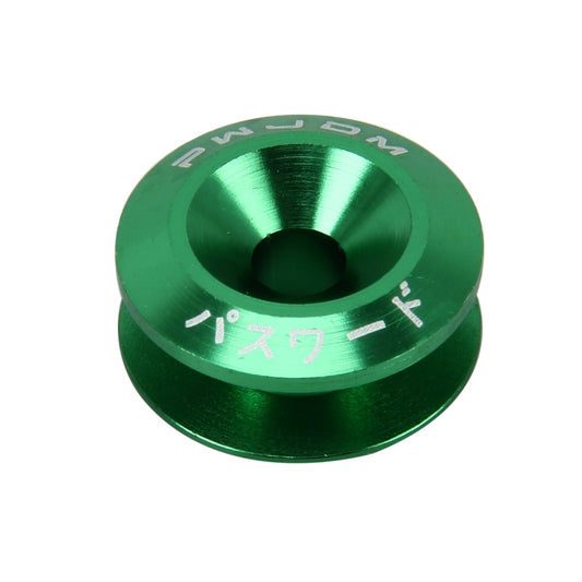 4 PCS Car Modified Screw Gaskets Bodywork Stainless Steel Gasket Bolts, Diameter: 24mm(Green) by buy2fix