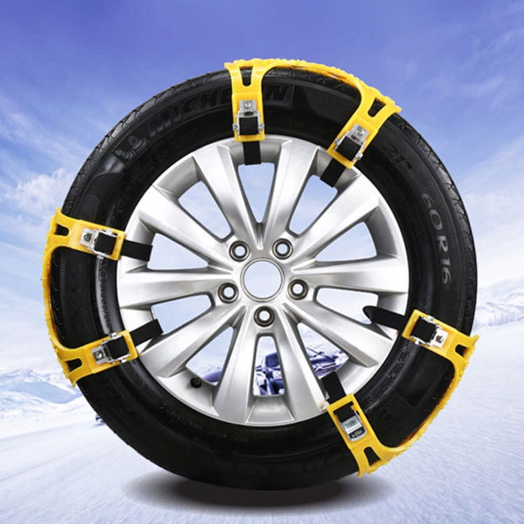 6 PCS Car Snow Tire Anti-skid Chains Winter Car Snow Tire Chains Wheel Chains Anti-skid Belt Thickened Anti-slip Chains with Effortless Wheel by buy2fix