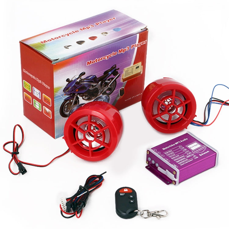 Motorcycle MP3 Anti-lost Modified Audio, Support Bluetooth & TF Card & U Disk Reader & FM by buy2fix