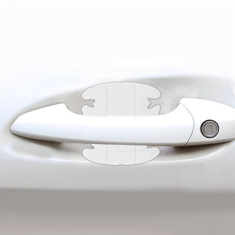 4 PCS Car-Styling Car Door Handle Scratches Resistant Sticker (White) by buy2fix