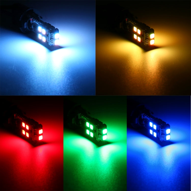 2 PCS W5W 194 T10 Multi Colors 10 SMD 3535 LED Car Clearance Light Marker Light with Remote Control, DC 12V by buy2fix