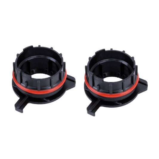 1 Pair TK-124 H7 LED Headlight Bulb Base Retainer Holder Adapter for BMW E39-1 / Benz SLK by buy2fix