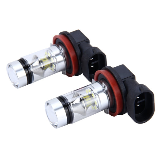 2 PCS H8/H11 10W 500LM 6000K 20SMD-2835 LEDs Car Fog Lights, DC 12V(White Light) by buy2fix