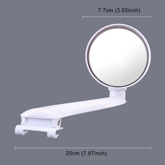3R-095 Auxiliary Rear View Mirror Car Adjustable Blind Spot Mirror Wide Angle Auxiliary Rear View Side Mirror for Right Mirror(White) by 3R