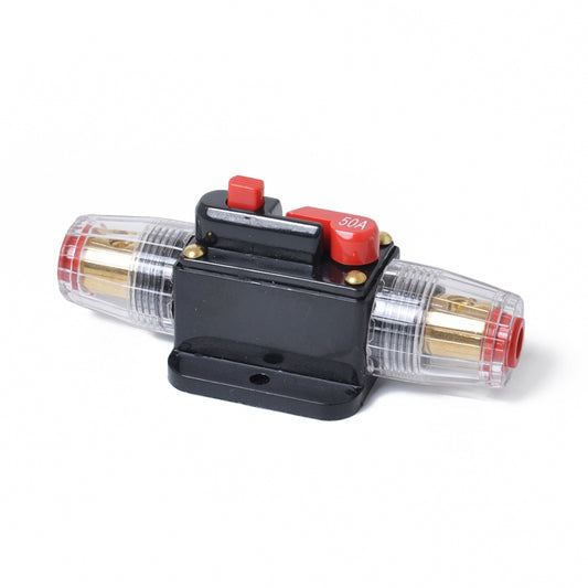 DC 12-24V Car Circuit Breaker Stereo Audio Fuse Holder Insurance 50A Fuse by buy2fix