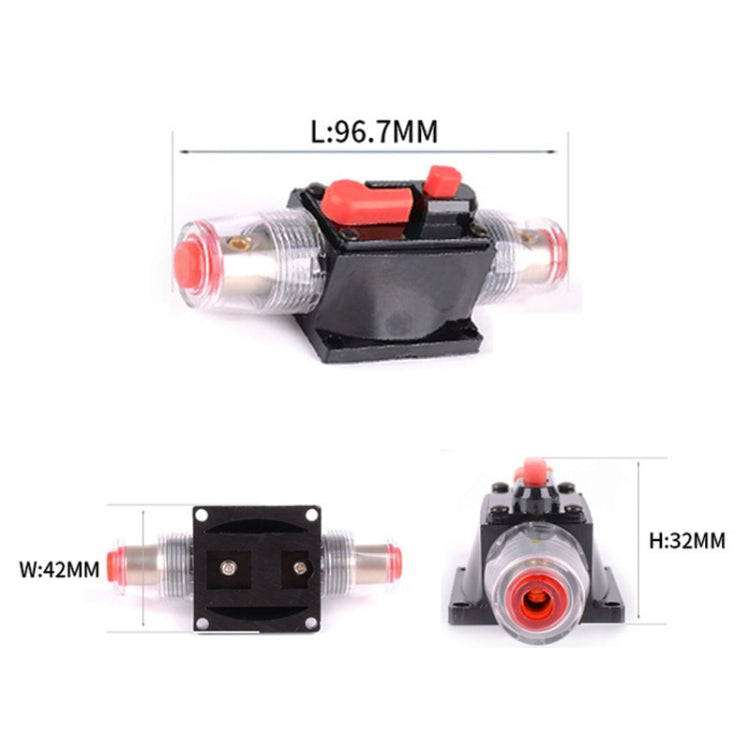 DC 12-24V Car Circuit Breaker Stereo Audio Fuse Holder Insurance 50A Fuse by buy2fix