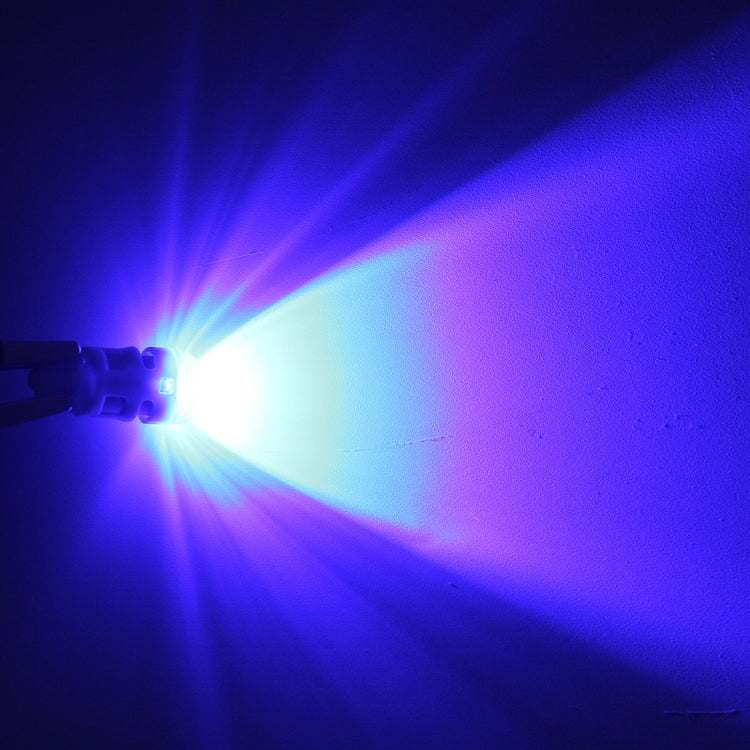 10 PCS T10 1W 50LM Car Clearance Light with SMD-3030 Lamp, DC 12V(Blue Light) by buy2fix