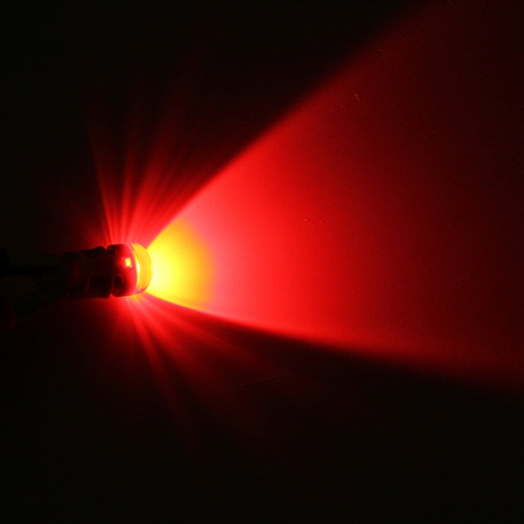 10 PCS T10 1W 50LM Car Clearance Light with SMD-3030 Lamp, DC 12V(Red Light) by buy2fix