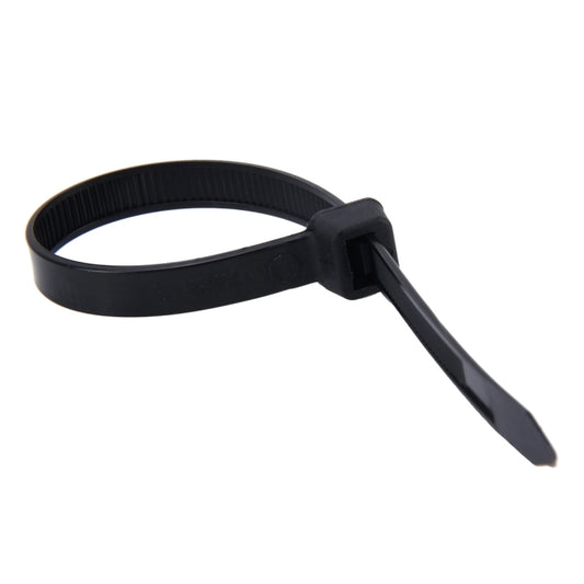 100pcs /Pack 8mm*200mm Nylon Cable Ties(Black) by buy2fix