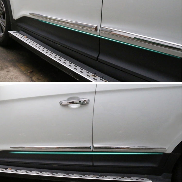 4 PCS Car Auto Door Side Edge Metal Anti-scratch Body Guard Protection Strip Sticker(Silver) by buy2fix