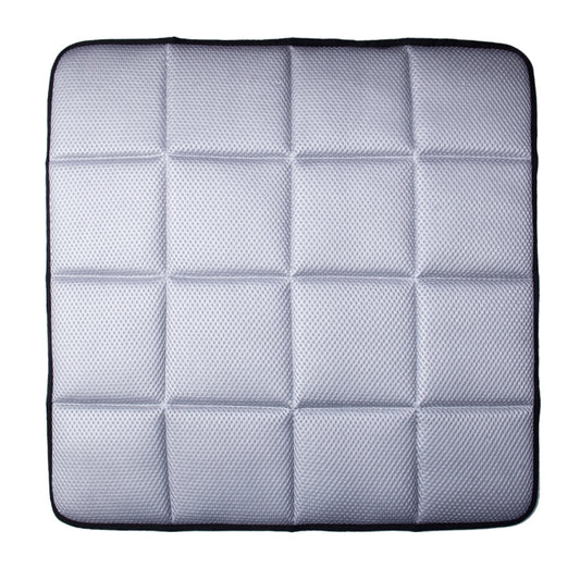 Universal Breathable Four Season Auto Ice Blended Fabric Mesh Seat Cover Cushion Pad Mat for Car Supplies Office Chair(Grey) by buy2fix