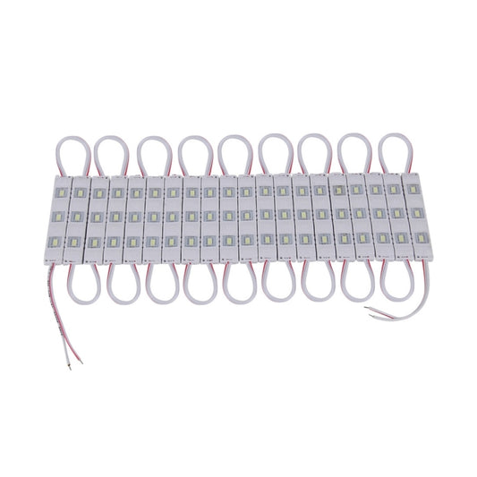 20×1W Sign LED DC 12V 3 SMD-5630-LEDs Module Waterproof Super Bright Light(White Light) by buy2fix