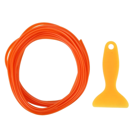 5m Flexible Trim For DIY Automobile Car Interior Moulding Trim Decorative Line Strip with Film Scraper(Orange) by buy2fix