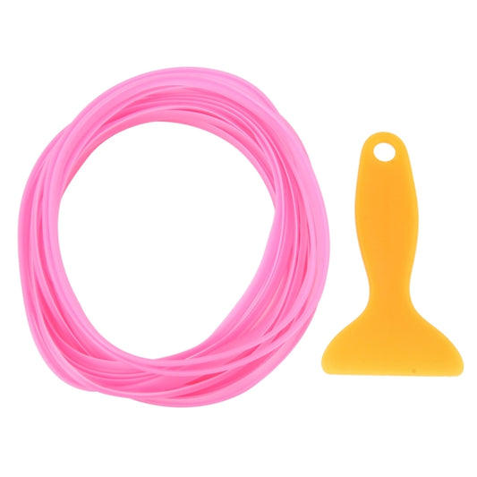 5m Flexible Trim For DIY Automobile Car Interior Moulding Trim Decorative Line Strip with Film Scraper(Pink) by buy2fix