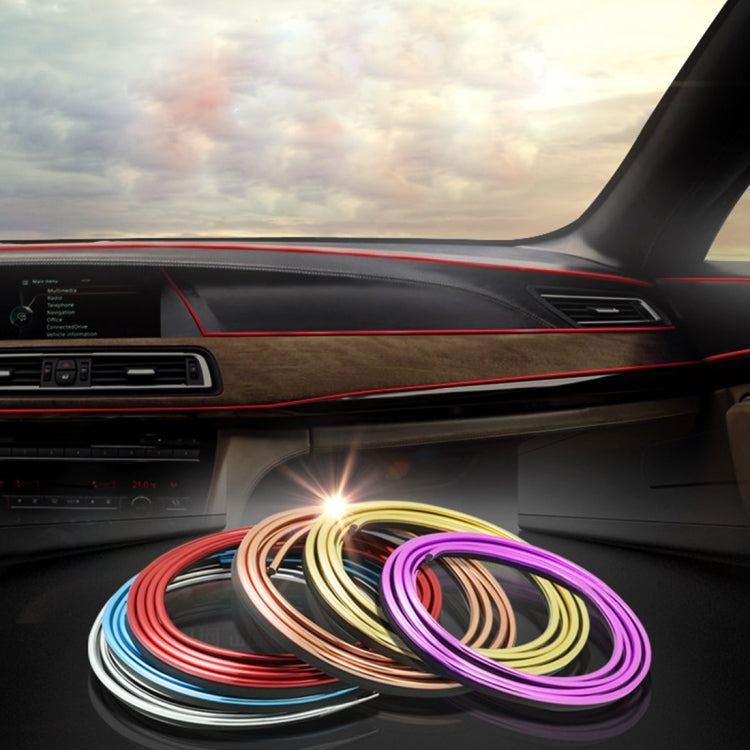 5m Flexible Trim For DIY Automobile Car Interior Moulding Trim Decorative Line Strip with Film Scraper(Blue) by buy2fix