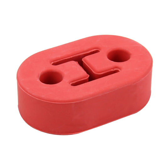 Universal Car Two Holes Adjustable Rubber Mounting Bracket Exhaust Tube Hanging Rubber Tube Car Exhaust Pipe Hanging Shackle Hanging Exhaust Hanging From Ear(Red) by buy2fix