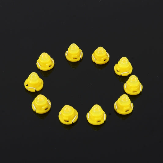 10PCS 2W T4.7 Wedge Instrument Panel LED Light Dashboard Gauge Cluster Indicator Lamp Bulb (Yellow Light) by buy2fix