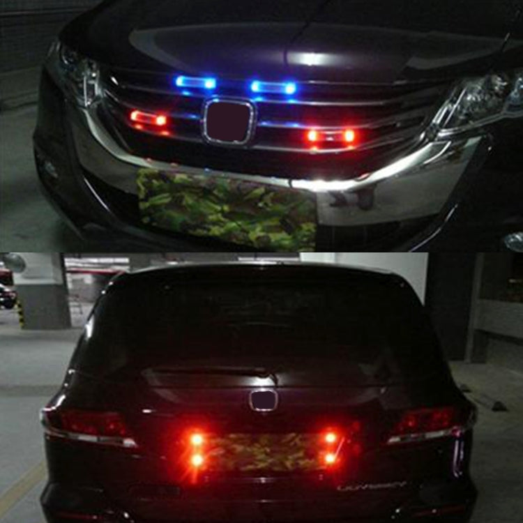Car Styling Solar Warning Flash LED Anti-collision Decorative Light(Colorful Light) by buy2fix