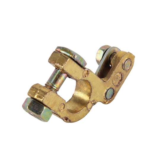 2 PCS Brass Positive and Negative Car Battery Connectors Terminals Clamps Clips, Inner Diameter: 1.2cm by buy2fix