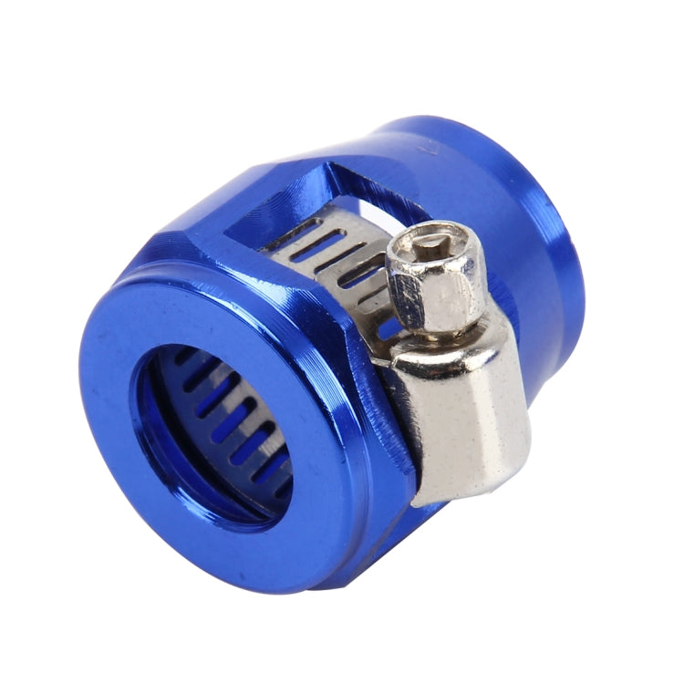 AN8 Car Performance Aluminum Accessories Adapter Nitrite Hose Finisher Adapter Nylon Braided Hose Clamp Blue Finish by buy2fix