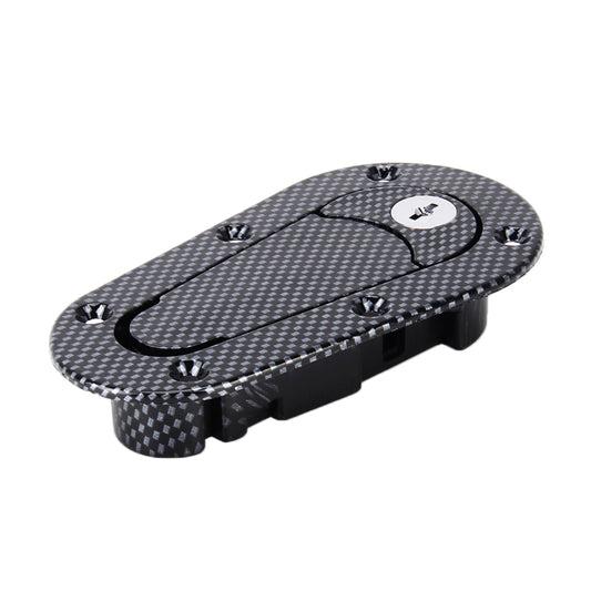 A Pair Car Carbon Fiber Cover Lock Modified Hood Lock General Racing Car Cover Lock(Carbon Black) by buy2fix