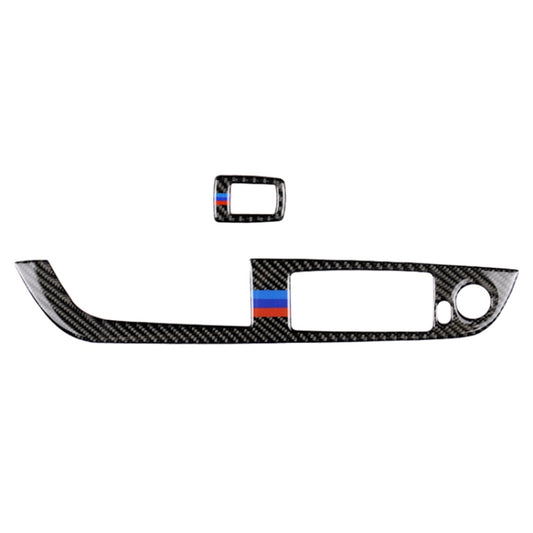 Car Carbon Fiber Window Lift Panel Without Folding Key Three Color Decorative Sticker for BMW Z4 Left Drive 2009-2015 by buy2fix