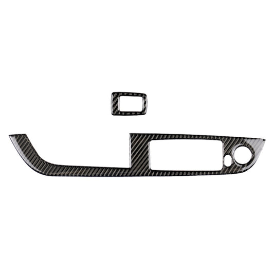 Car Carbon Fiber Window Lift Panel Without Folding Key Solid Color Decorative Sticker for BMW Z4 2009-2015, Suitable for Left Driving by buy2fix