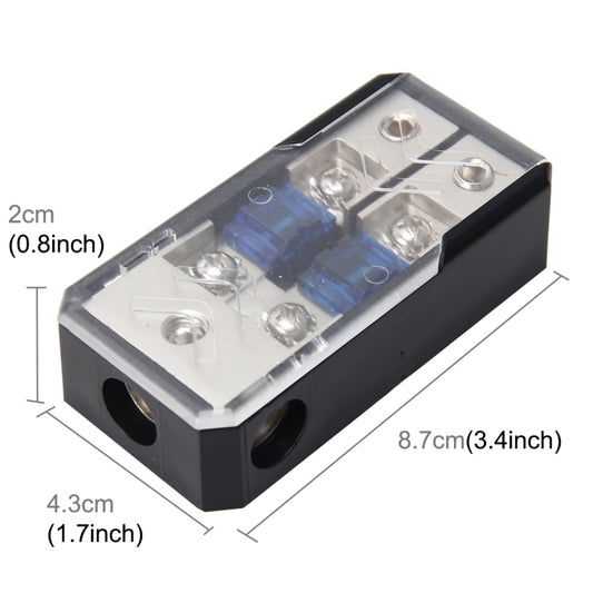 Car Stereo Car Audio Fuse Holder Insurance 60A Car Audio Fuse Holder 1 in 2 Ways Car Auto Fuse Holder Blade Fuse Holder for Car Audio by buy2fix