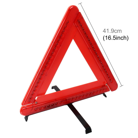 Practical Car Triangle Emergency Warning Sign Foldtable Reflective Safety Roadside Lighting Stop Sign Tripod Warning Tripod by buy2fix