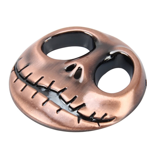 Skull Bone Shape Auto Sticker 3D Metal Fashion Car Stickers(Champagne Gold) by buy2fix