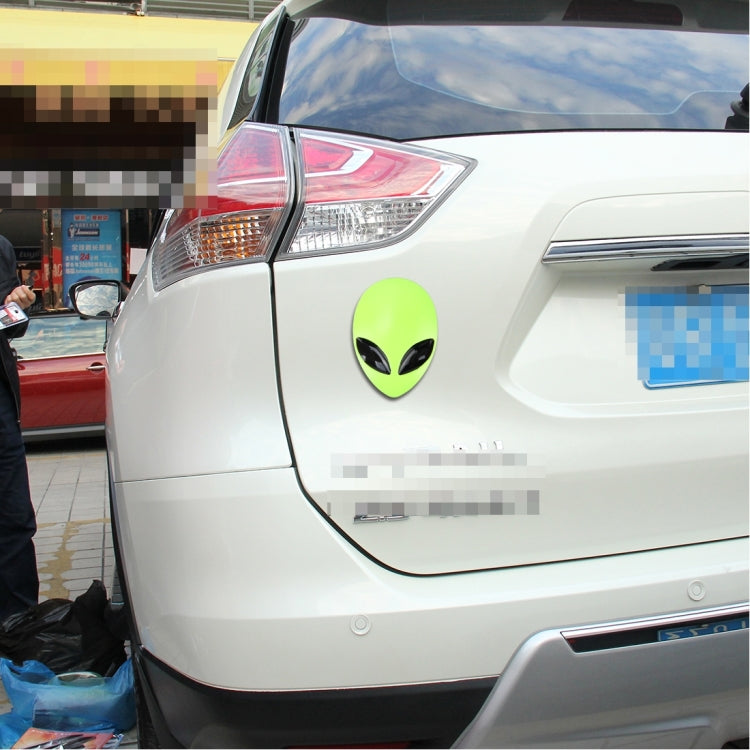 Wizard Head Shape Auto Sticker 3D Metal Fashion Car Stickers(Fluorescent Green Light) by buy2fix