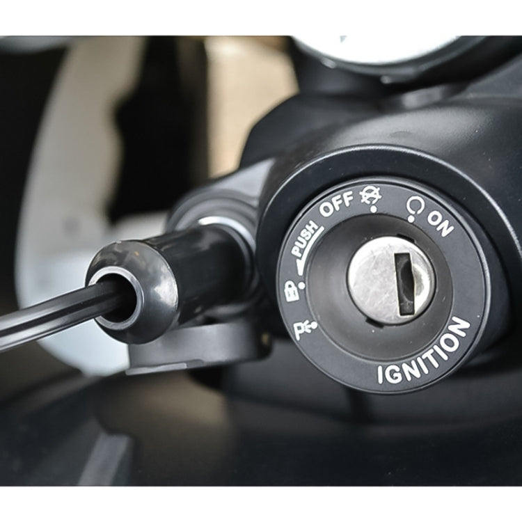 Car 15A 12-24V Multi-functional European Standard Connector Cigarette Lighter for BMW / Motorcycles with 30cm Power Cable by buy2fix