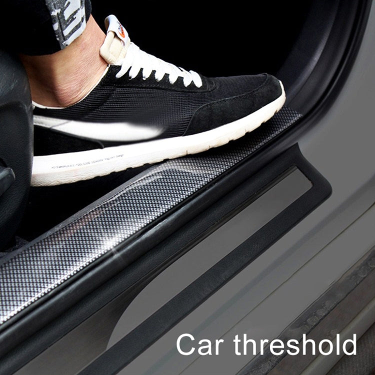 Universal Car Door Threshold Decoration Strip Decorative Sticker, Size : 5CM x 3M(White) by buy2fix